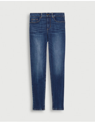 LIU JO - Jeans skinny bottom up con strass