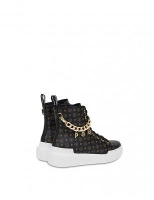 POLLINI - High sneakers con charms Heritage Logo Classic